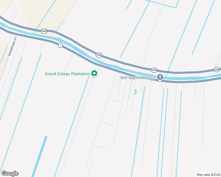 map of restaurants, bars, coffee shops, grocery stores, and more near 103 X Bypass Road in Raceland