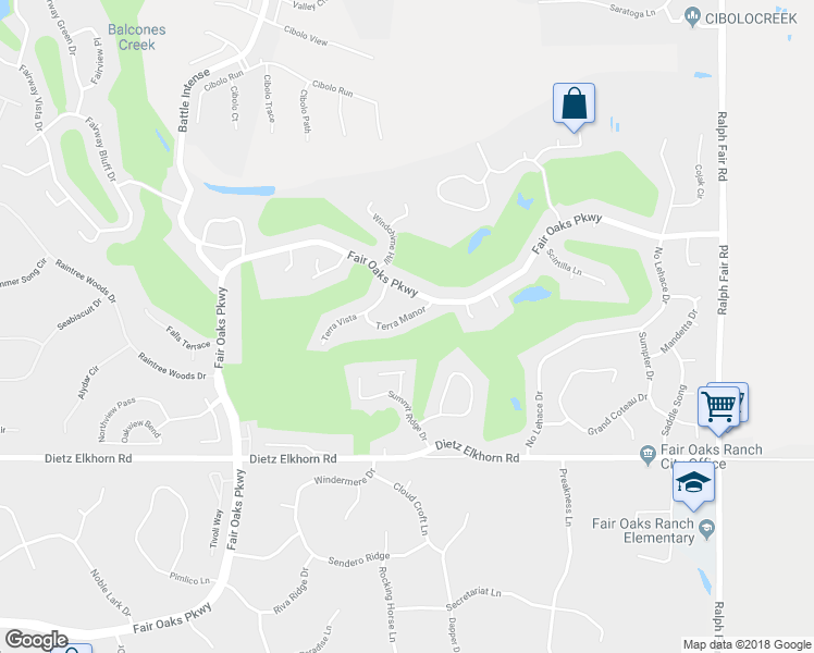 map of restaurants, bars, coffee shops, grocery stores, and more near 7726 Terra Manor in Boerne