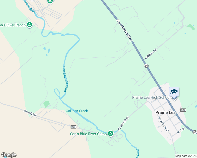 map of restaurants, bars, coffee shops, grocery stores, and more near Unnamed Road in Luling