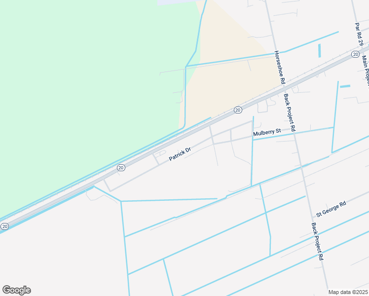 map of restaurants, bars, coffee shops, grocery stores, and more near 220 Patrick Drive in Schriever
