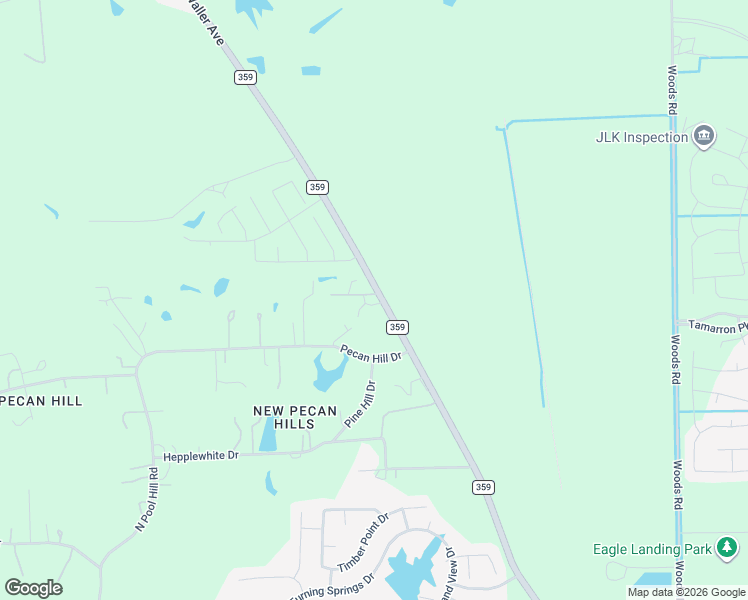 map of restaurants, bars, coffee shops, grocery stores, and more near 4408 Farm to Market 359 in Brookshire