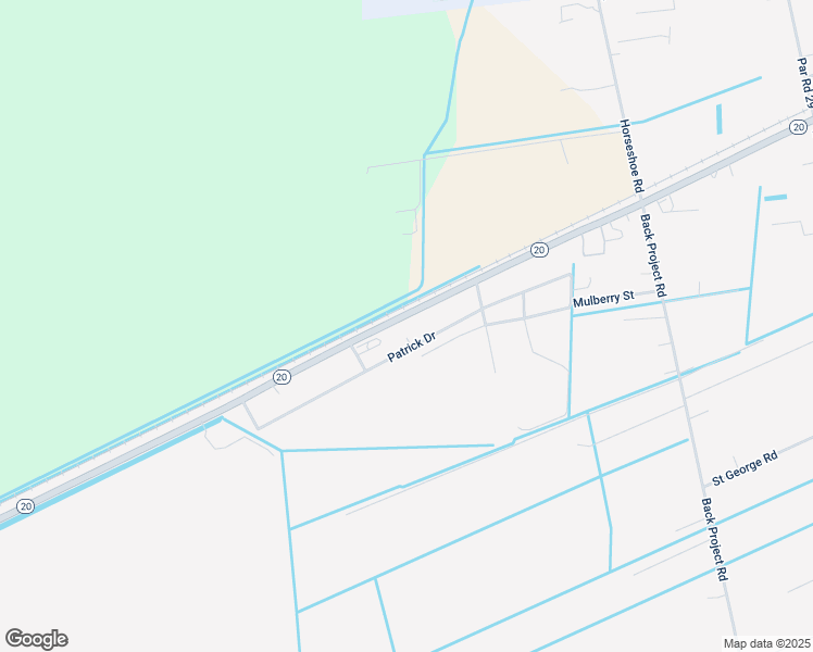 map of restaurants, bars, coffee shops, grocery stores, and more near 220 Patrick Drive in Schriever