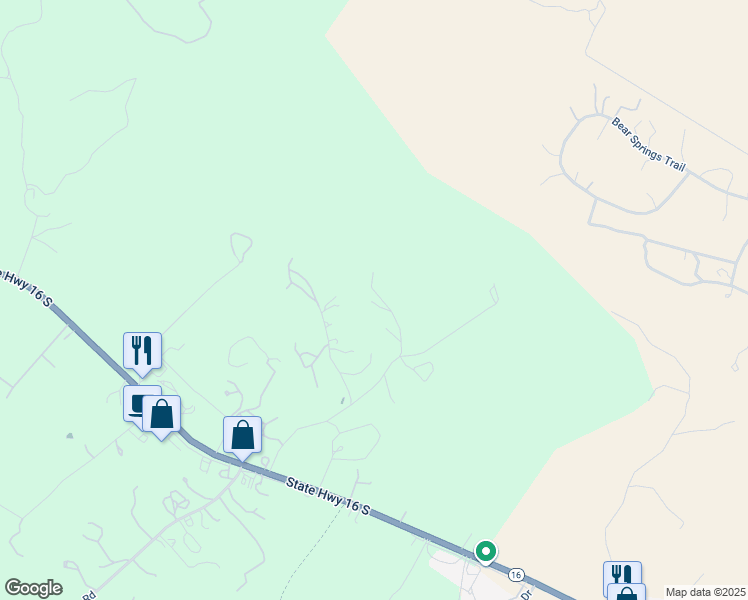 map of restaurants, bars, coffee shops, grocery stores, and more near 627 Cross Dot Ranch Road in Bandera County