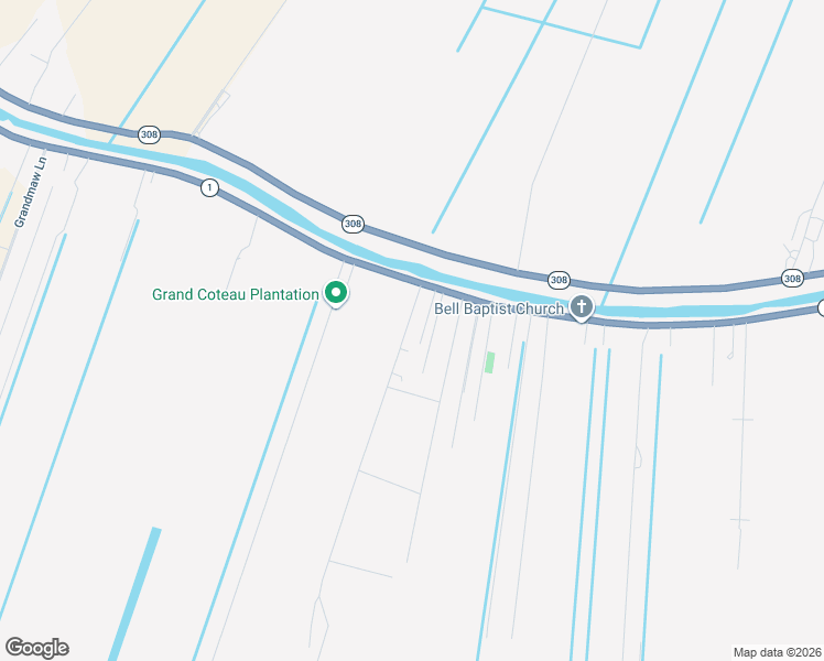 map of restaurants, bars, coffee shops, grocery stores, and more near 103 X Bypass Road in Raceland