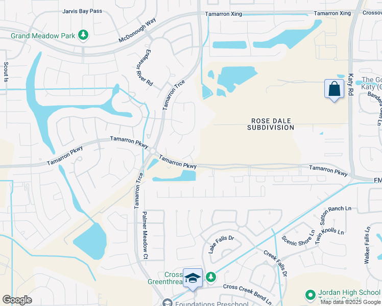 map of restaurants, bars, coffee shops, grocery stores, and more near 28627 Abilene Park Court in Katy
