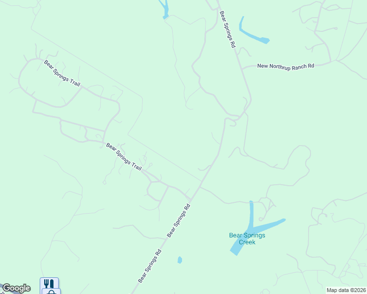 map of restaurants, bars, coffee shops, grocery stores, and more near 1257 Bear Springs Road in Pipe Creek