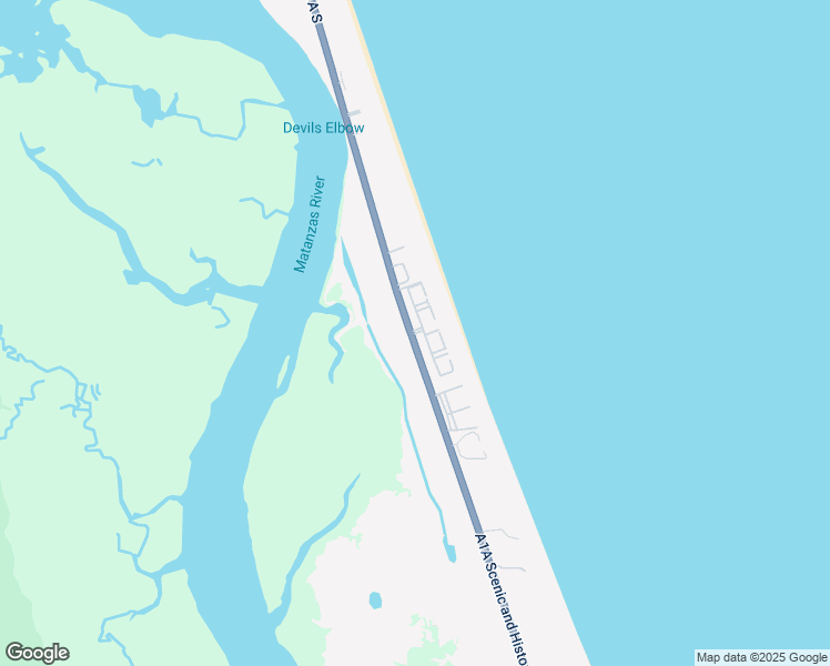 map of restaurants, bars, coffee shops, grocery stores, and more near 8000 Florida A1A in St. Augustine