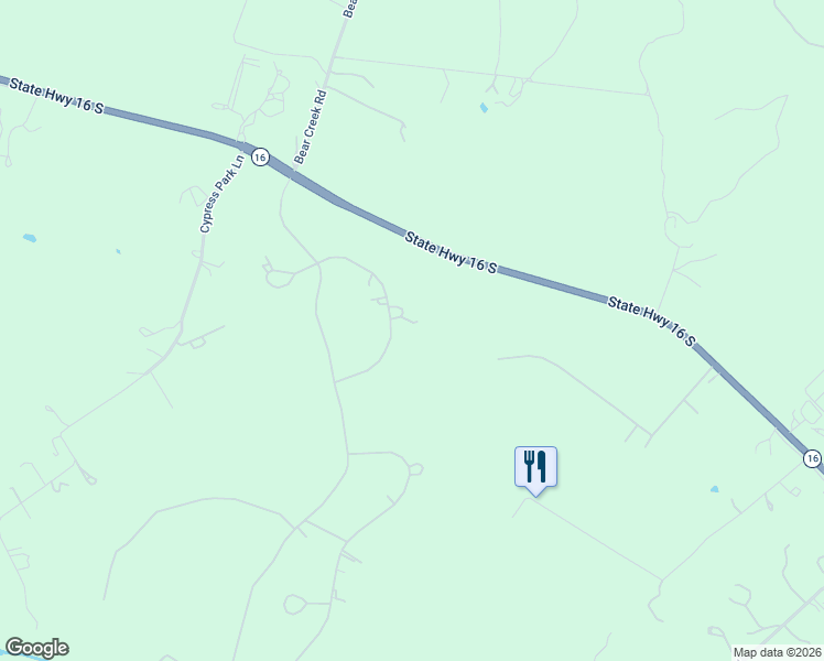 map of restaurants, bars, coffee shops, grocery stores, and more near 445 Rio Circle in Pipe Creek