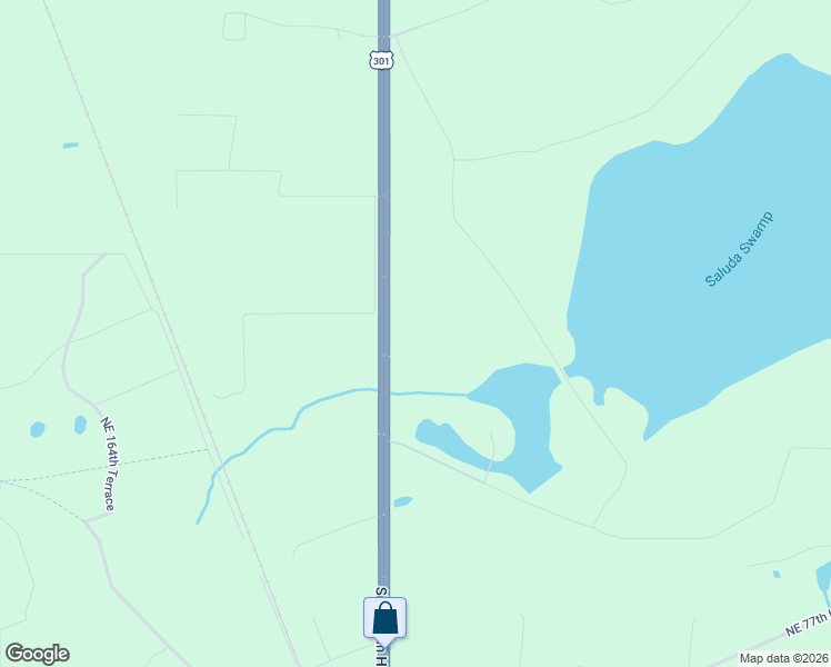 map of restaurants, bars, coffee shops, grocery stores, and more near 8901 Northeast US Highway 301 in Waldo