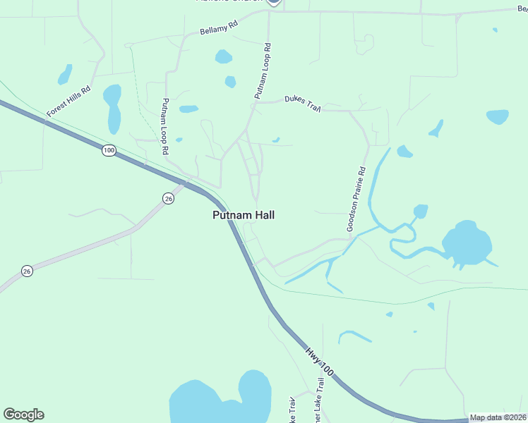 map of restaurants, bars, coffee shops, grocery stores, and more near in Putnam Hall