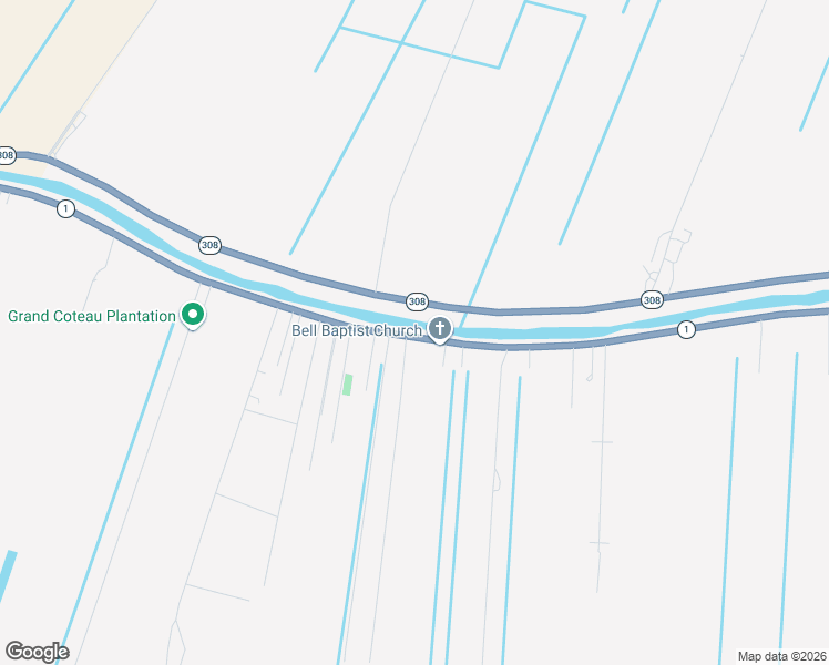 map of restaurants, bars, coffee shops, grocery stores, and more near 2601 Louisiana 1 in Raceland