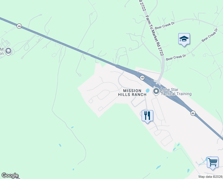 map of restaurants, bars, coffee shops, grocery stores, and more near 708 Santa Catalina in New Braunfels