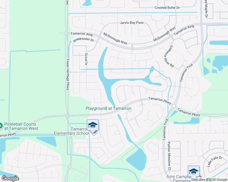 map of restaurants, bars, coffee shops, grocery stores, and more near 3510 Gore Creek Drive in Katy