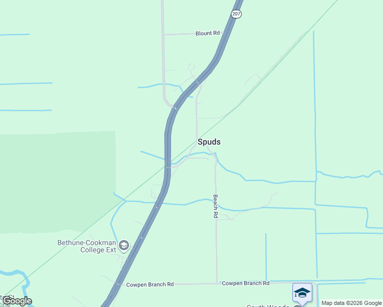 map of restaurants, bars, coffee shops, grocery stores, and more near 7220 Old State Road 207 in Elkton