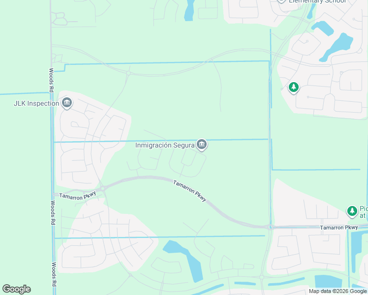 map of restaurants, bars, coffee shops, grocery stores, and more near Unnamed Road in Brookshire