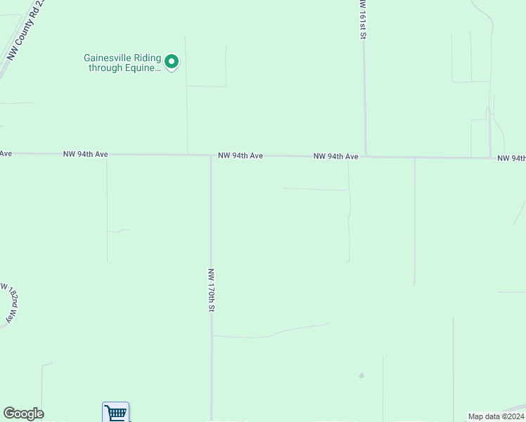 map of restaurants, bars, coffee shops, grocery stores, and more near 9115 Northwest 170 Street in Alachua