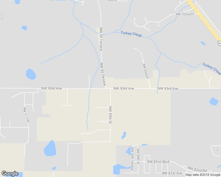 map of restaurants, bars, coffee shops, grocery stores, and more near 9299 Northwest 59th Street in Gainesville