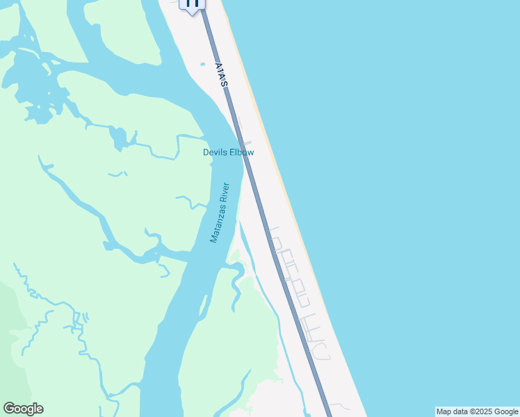 map of restaurants, bars, coffee shops, grocery stores, and more near 7875 Florida A1A in St. Augustine
