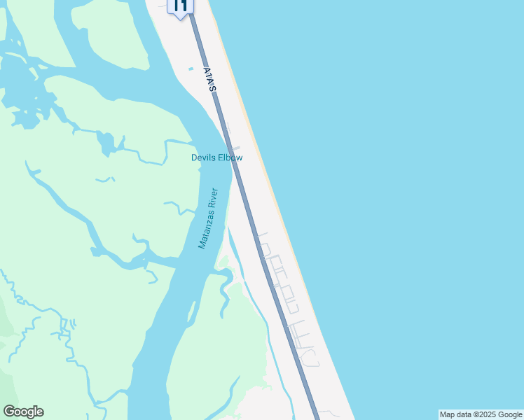 map of restaurants, bars, coffee shops, grocery stores, and more near 7875 A1A Scenic and Historic Coastal Byway in St. Augustine