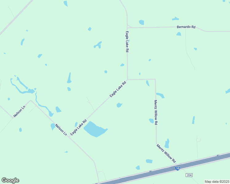 map of restaurants, bars, coffee shops, grocery stores, and more near Eagle Lake Road in Colorado County