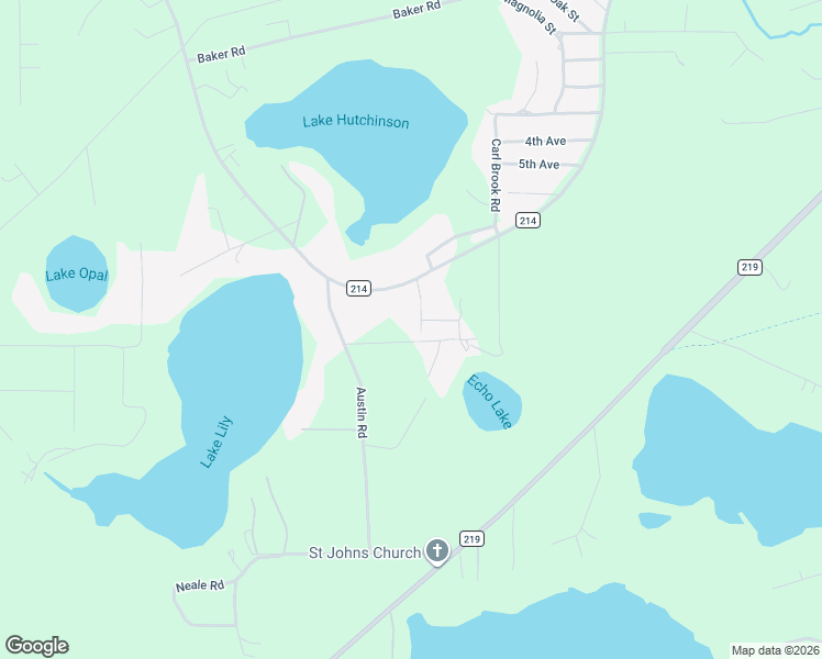map of restaurants, bars, coffee shops, grocery stores, and more near 8336 Singleton Place in Keystone Heights