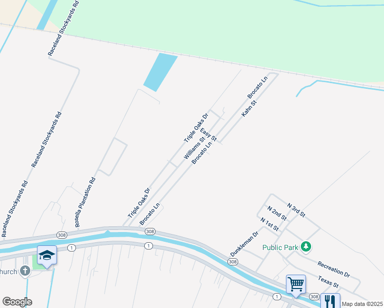 map of restaurants, bars, coffee shops, grocery stores, and more near 294 Brocato Lane in Raceland