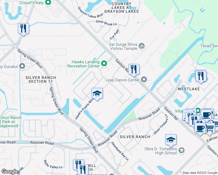 map of restaurants, bars, coffee shops, grocery stores, and more near in Park Row