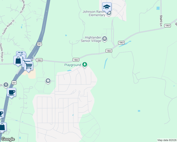 map of restaurants, bars, coffee shops, grocery stores, and more near 29968 Versace in Bulverde