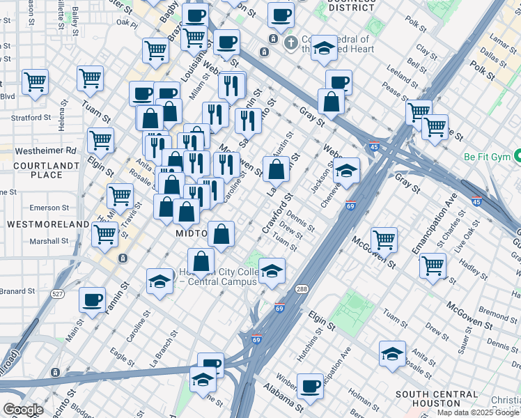 La Branch Street, Houston TX Walk Score