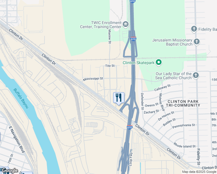 map of restaurants, bars, coffee shops, grocery stores, and more near 927 Maxine Street in Houston