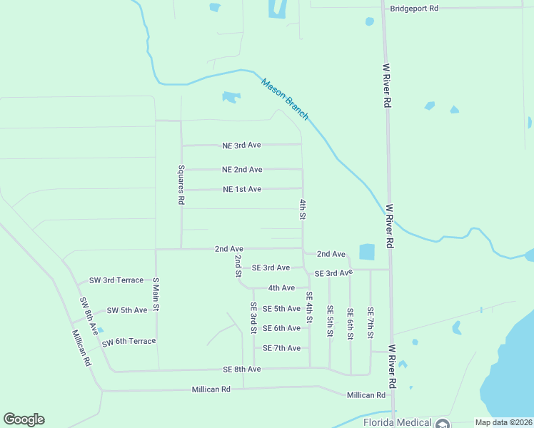 map of restaurants, bars, coffee shops, grocery stores, and more near 114 1st Street in Palatka
