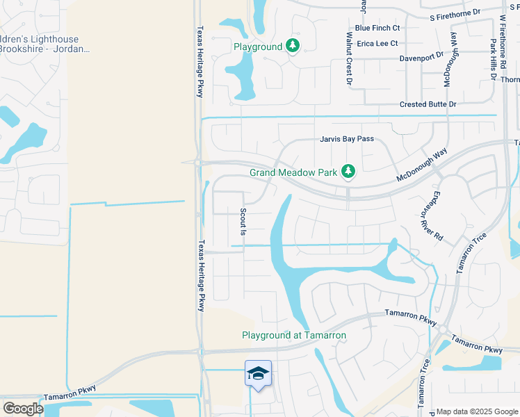 map of restaurants, bars, coffee shops, grocery stores, and more near 29603 Foliage Lane in Park Row