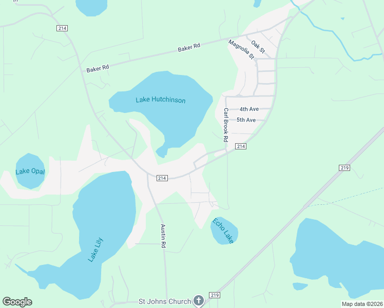 map of restaurants, bars, coffee shops, grocery stores, and more near 6638 Virginia Beach Lane in Keystone Heights