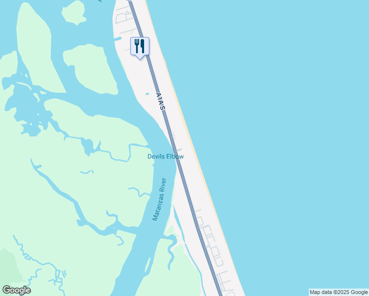 map of restaurants, bars, coffee shops, grocery stores, and more near 7780 A1A South in St. Augustine