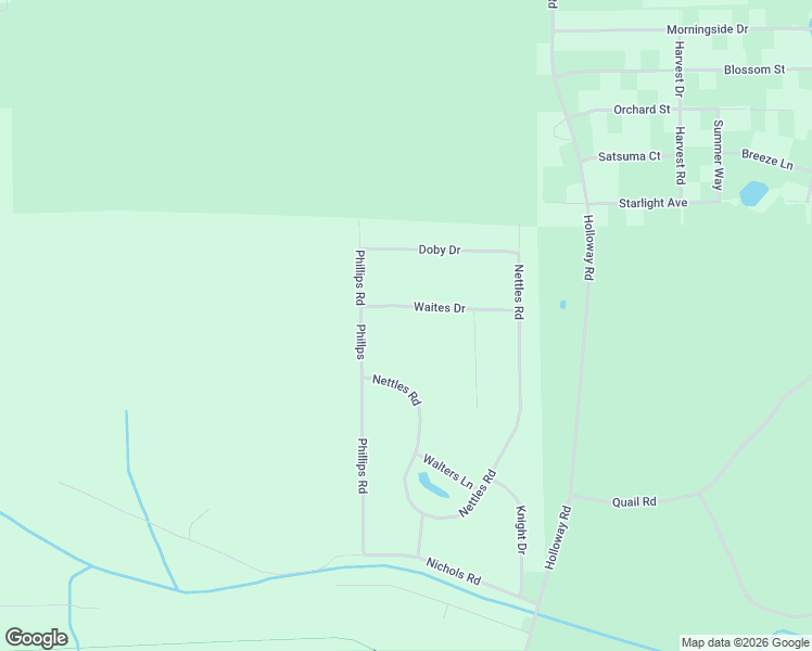 map of restaurants, bars, coffee shops, grocery stores, and more near 117 Waites Drive in Florahome