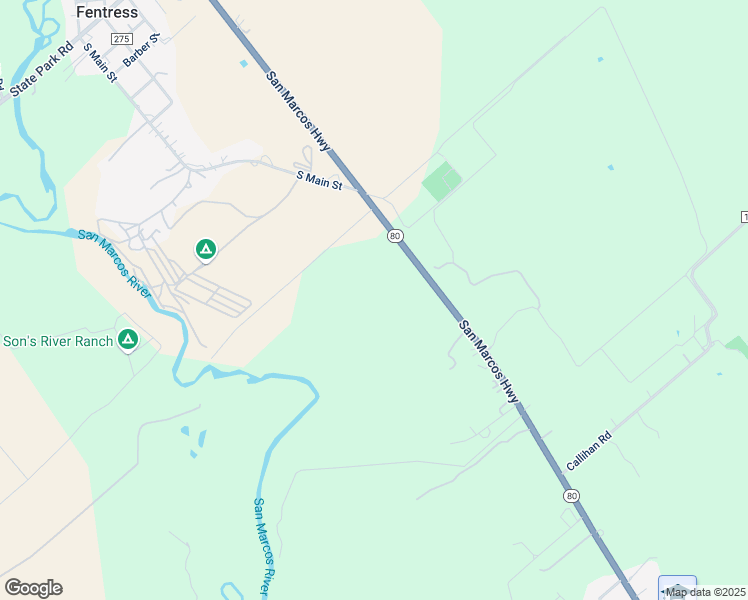 map of restaurants, bars, coffee shops, grocery stores, and more near 7995 San Marcos Highway in Prairie Lea