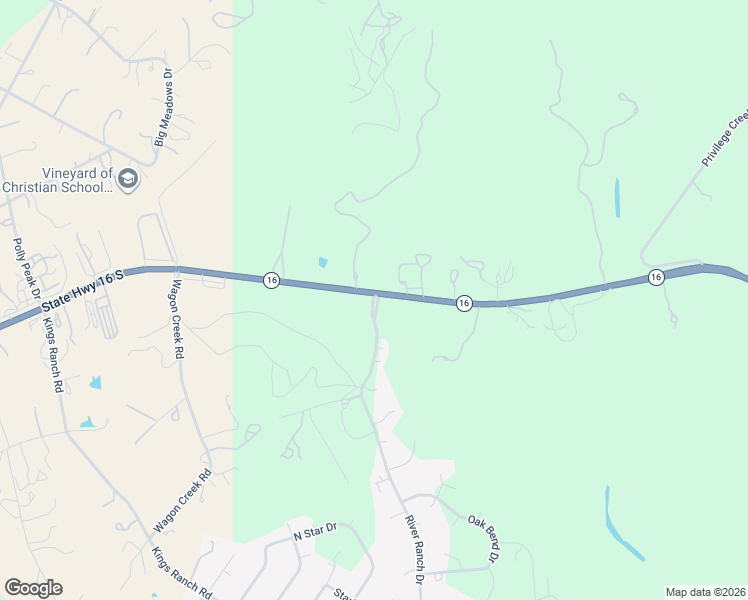 map of restaurants, bars, coffee shops, grocery stores, and more near Highway 16 in Bandera