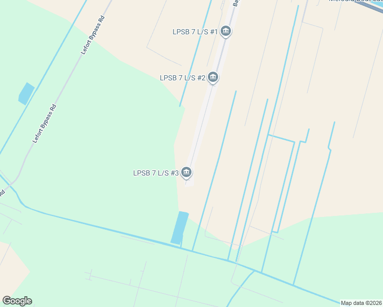 map of restaurants, bars, coffee shops, grocery stores, and more near 201-299 Bayou Vista Dr in Thibodaux