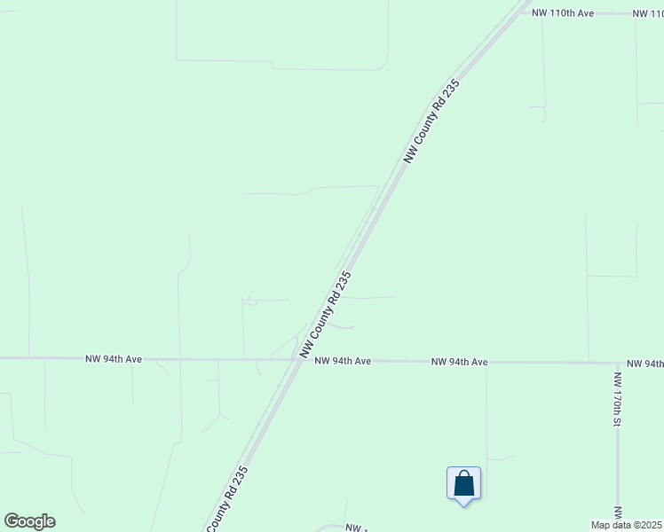 map of restaurants, bars, coffee shops, grocery stores, and more near 9808 Northwest County Road 235 in Alachua