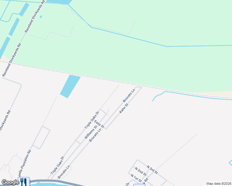 map of restaurants, bars, coffee shops, grocery stores, and more near 514 Triple Oaks Drive in Raceland