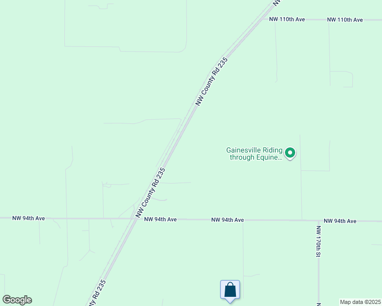 map of restaurants, bars, coffee shops, grocery stores, and more near 9921 Northwest County Road 235 in Alachua