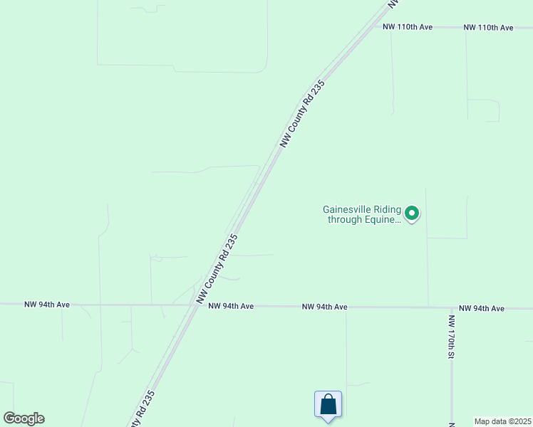 map of restaurants, bars, coffee shops, grocery stores, and more near 9921 Northwest County Road 235 in Alachua