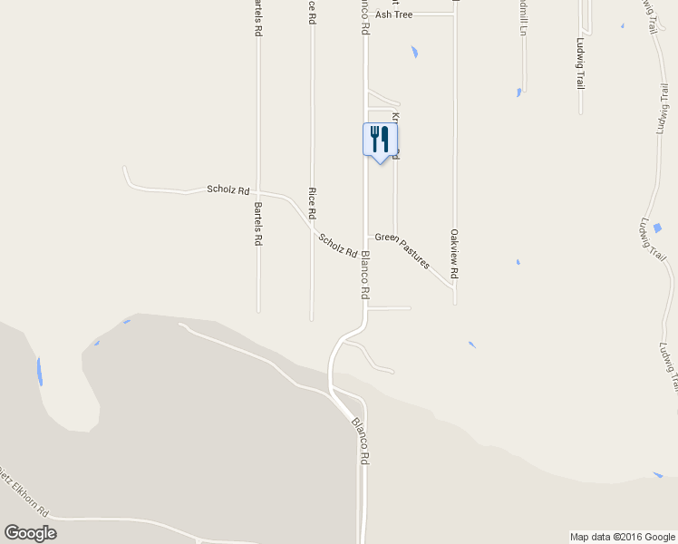 map of restaurants, bars, coffee shops, grocery stores, and more near 30363 Blanco Road in Bulverde