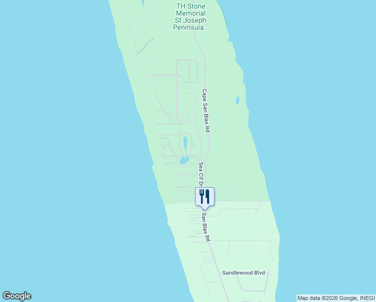 map of restaurants, bars, coffee shops, grocery stores, and more near 104 LakeShore Drive in Port Saint Joe