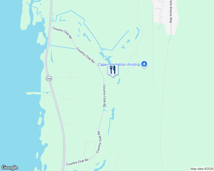 map of restaurants, bars, coffee shops, grocery stores, and more near 726 Country Club Road in Port St. Joe