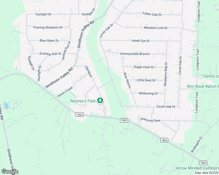 map of restaurants, bars, coffee shops, grocery stores, and more near 7008 Circle Oak Drive in Bulverde
