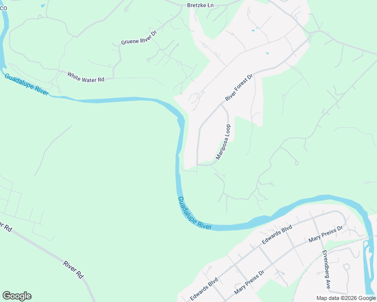 map of restaurants, bars, coffee shops, grocery stores, and more near 1020 River Forest Drive in New Braunfels