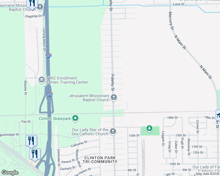 map of restaurants, bars, coffee shops, grocery stores, and more near 9729 Nedwald Street in Houston