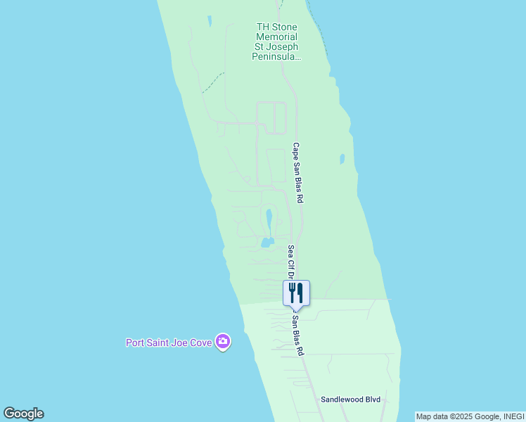 map of restaurants, bars, coffee shops, grocery stores, and more near 123 Turtle Walk in Port St. Joe