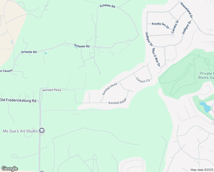 map of restaurants, bars, coffee shops, grocery stores, and more near 402 Kendall Parkway in Boerne